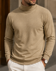 Mivanity Men's Premium Turtleneck Sweater Classic Slim Fit Knit Pullover