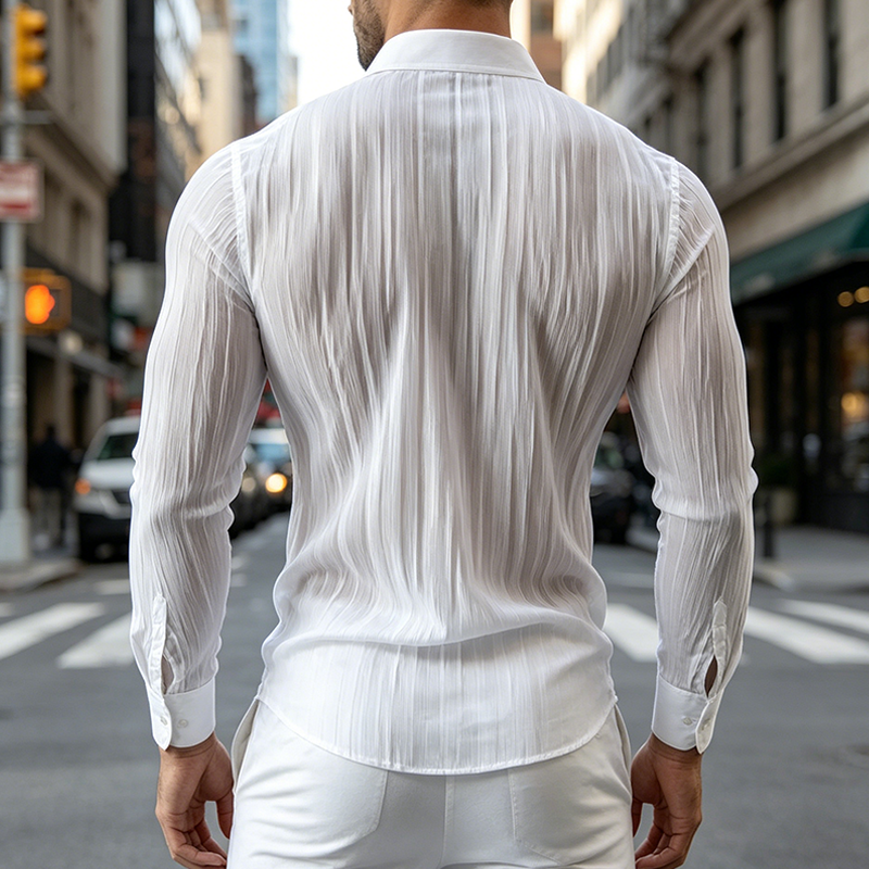 Mivanity  Men's Shirt Casual Shirt Button Up Shirts