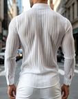 Mivanity  Men's Shirt Casual Shirt Button Up Shirts
