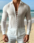 Mivanity  Men's Shirt Casual Shirt Button Up Shirts