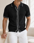 Mivanity Men's Short-Sleeve Business-Casual Polo Shirts