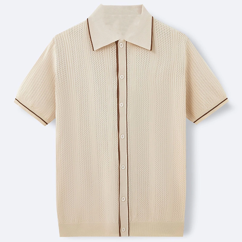 Mivanity Men's Short-Sleeve Business-Casual Polo Shirts