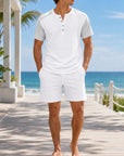 Mivanity Men's Short-Sleeve T-Shirt Shorts 2-Piece Summer Sets