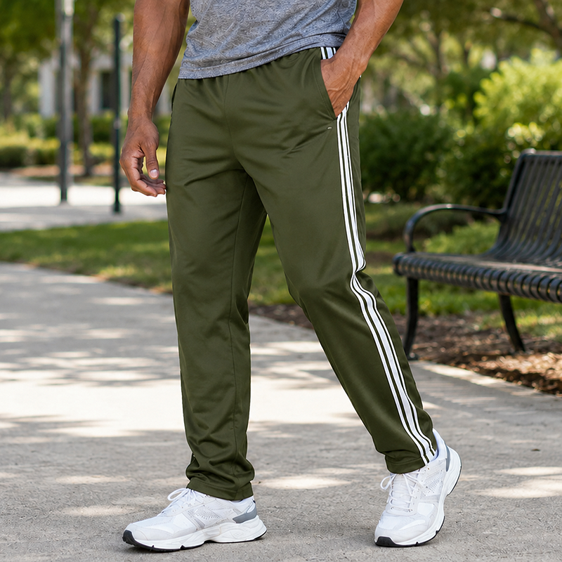 Mivanity Men’s Side Stripe Athletic Pants