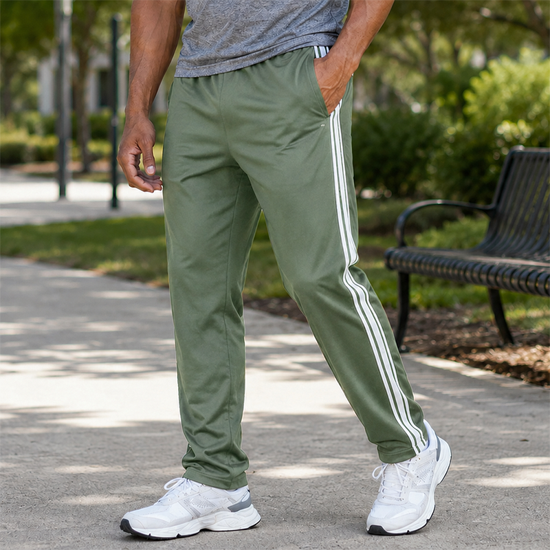 Mivanity Men’s Side Stripe Athletic Pants