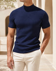 Mivanity Men's Slim-Fit Crew Neck Knit T-Shirts