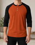 Mivanity Men's Slim-Fit Crew Neck Long-Sleeve T-Shirts