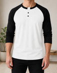 Mivanity Men's Slim-Fit Crew Neck Long-Sleeve T-Shirts