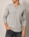 Mivanity Men's Slim-Fit Vintage Long-Sleeve T-Shirts
