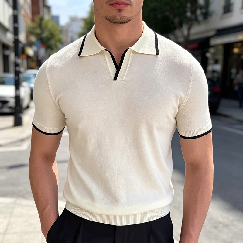 Mivanity Men's Slim Fit Pique Polo Shirts
