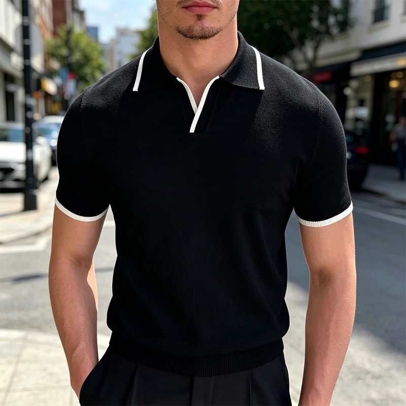 Mivanity Men's Slim Fit Pique Polo Shirts