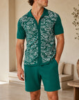 Mivanity Men's Streetwear Knit Shorts 2-Piece Summer Sets