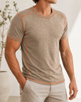 Mivanity Men's Striped Color-Block T-Shirts