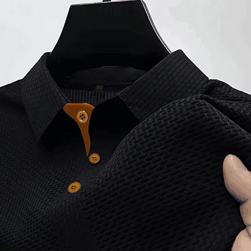 Mivanity Men's Summer Waffle Polo