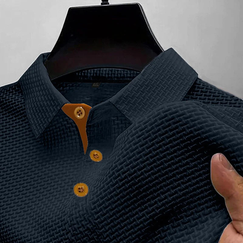 Mivanity Men's Summer Waffle Polo