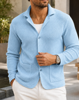 Mivanity Men's Textured Knit Blazer Shirt Premium Casual Layer Jacket