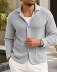 Mivanity Men's Textured Knit Blazer Shirt Premium Casual Layer Jacket