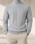 Mivanity Men's Thermal Jacquard Knitted Sweaters