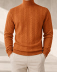 Mivanity Men's Thermal Jacquard Knitted Sweaters