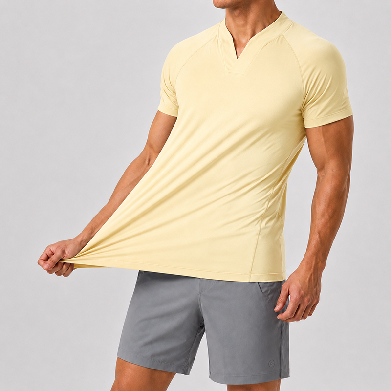 Mivanity Men’s Ultra-Stretch V-Neck Performance T-Shirt