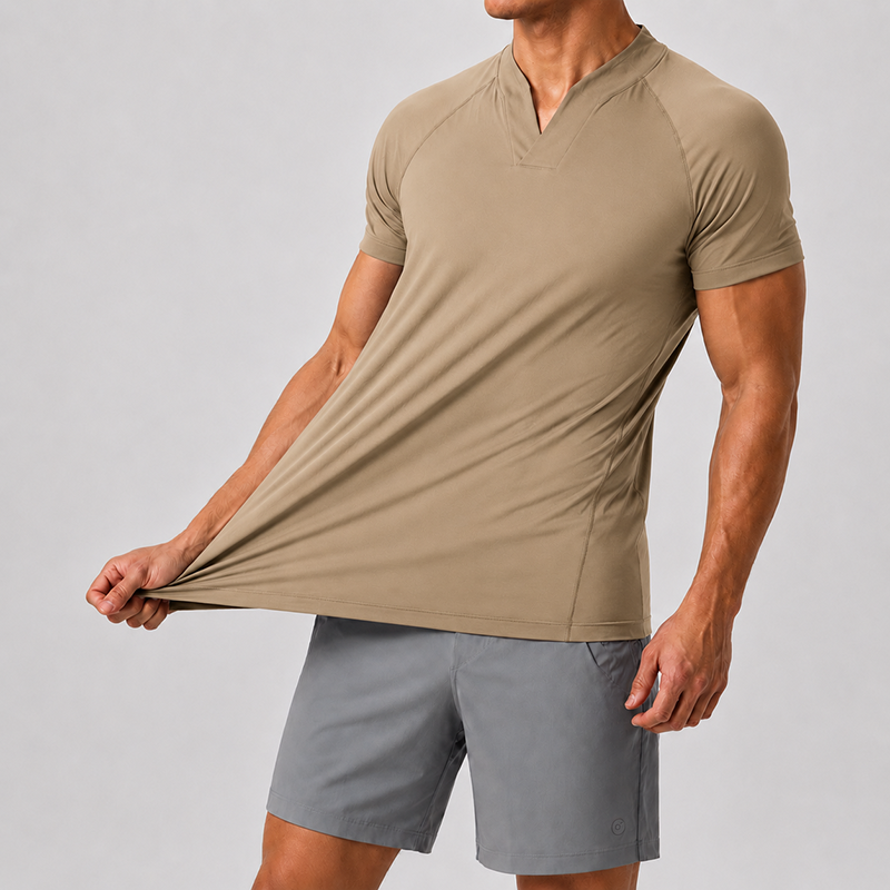 Mivanity Men’s Ultra-Stretch V-Neck Performance T-Shirt
