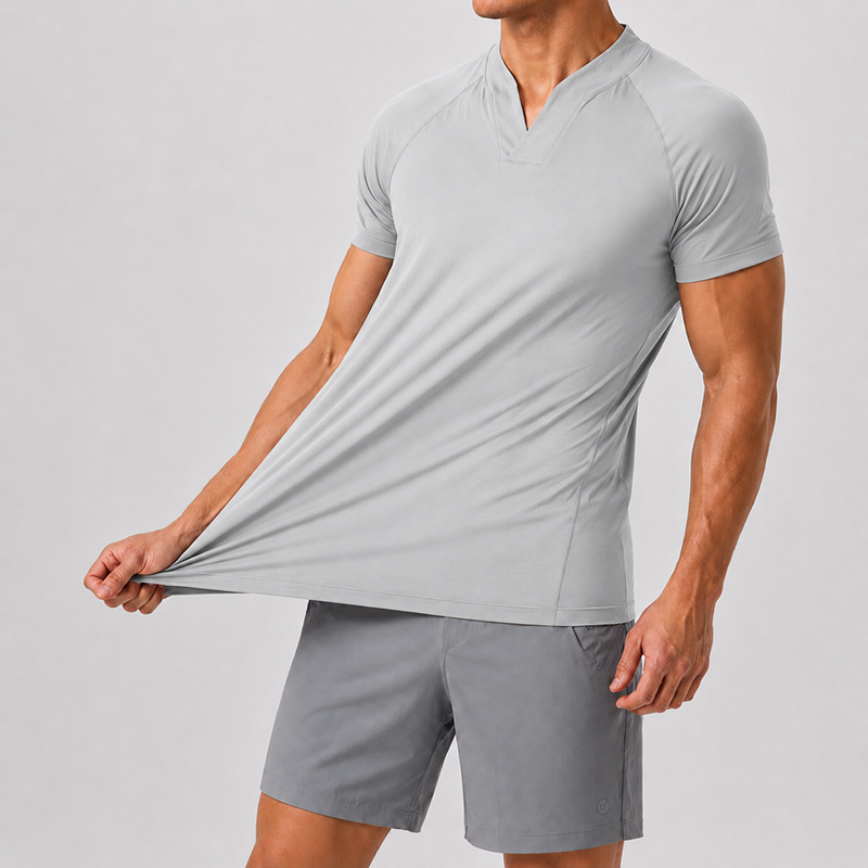 Mivanity Men’s Ultra-Stretch V-Neck Performance T-Shirt