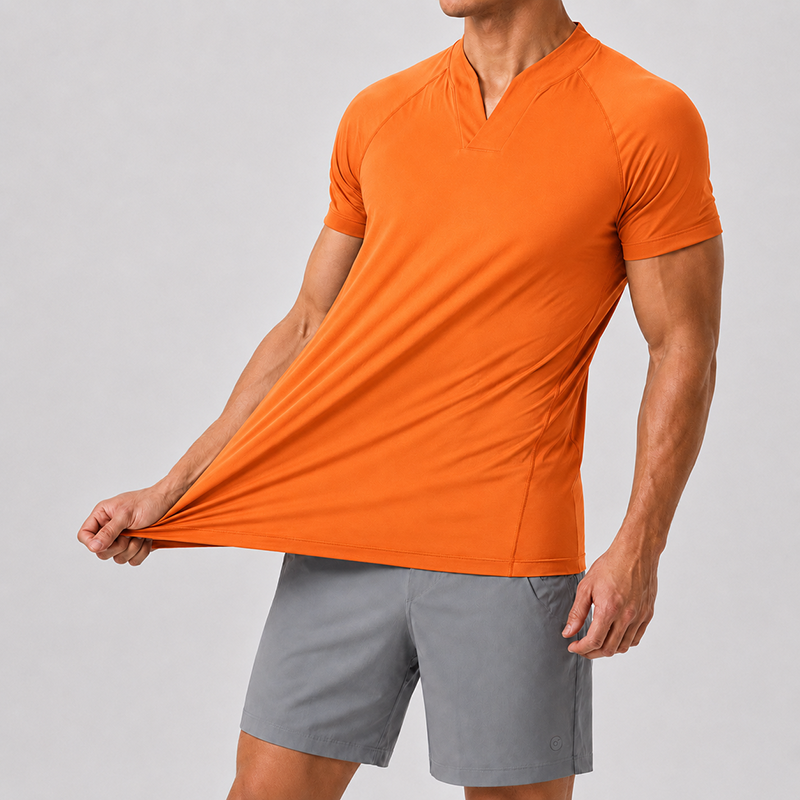 Mivanity Men’s Ultra-Stretch V-Neck Performance T-Shirt