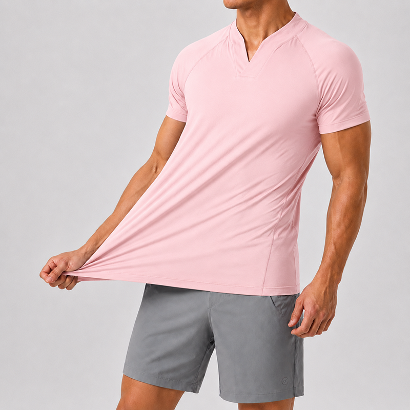 Mivanity Men’s Ultra-Stretch V-Neck Performance T-Shirt