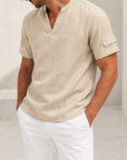 Mivanity Men's V-Neck Casual Short-Sleeve T-Shirts