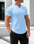 Mivanity Men's V-Neck Casual T-Shirts