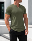 Mivanity Men's V-Neck Casual T-Shirts