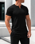 Mivanity Men's V-Neck Casual T-Shirts