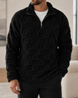 Mivanity Men's Vintage Hooded Half-Zip Shirts