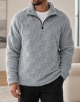 Mivanity Men's Vintage Hooded Half-Zip Shirts