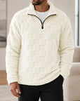 Mivanity Men's Vintage Hooded Half-Zip Shirts