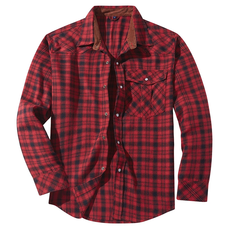 Mivanity Men's Vintage Western Flannel Shirts