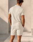 Mivanity Men's Waffle Knit Short-Sleeve T-Shirt Shorts 2-Piece Sets