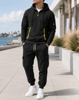 Mivanity Men's Warm Fleece-Lined Hoodie Pants Sets