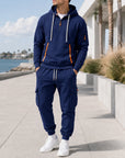 Mivanity Men's Warm Fleece-Lined Hoodie Pants Sets