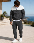 Mivanity Men's Warm Fleece-Lined Sweatshirt Pants Sets