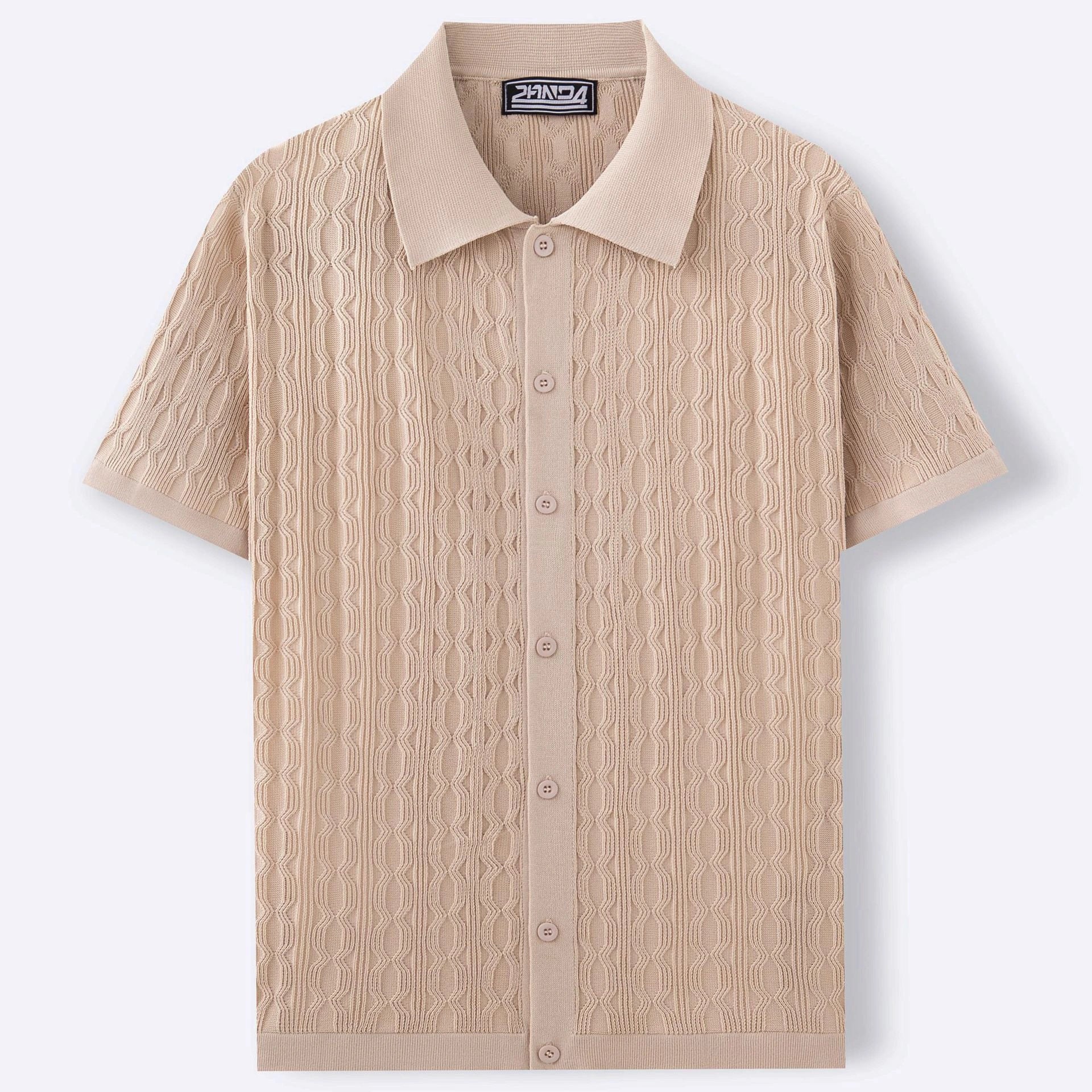 Mivanity Modern Soft Cable Knit Shirts