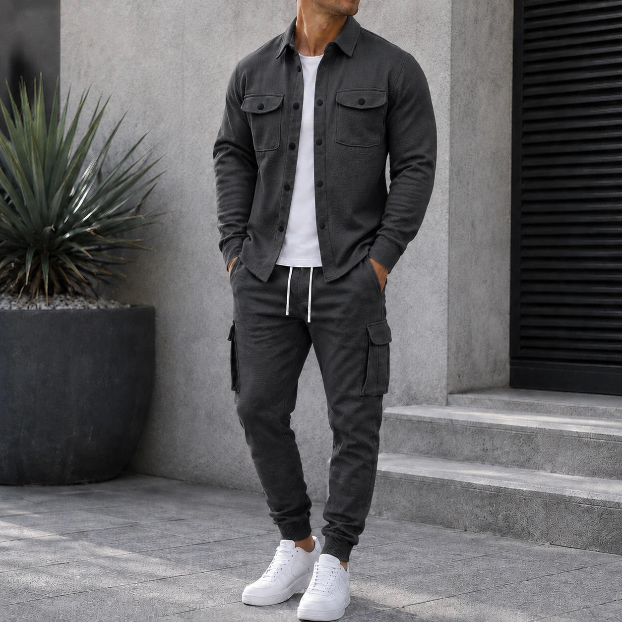 Mivanity Smart Casual Cargo 2-Piece Sets