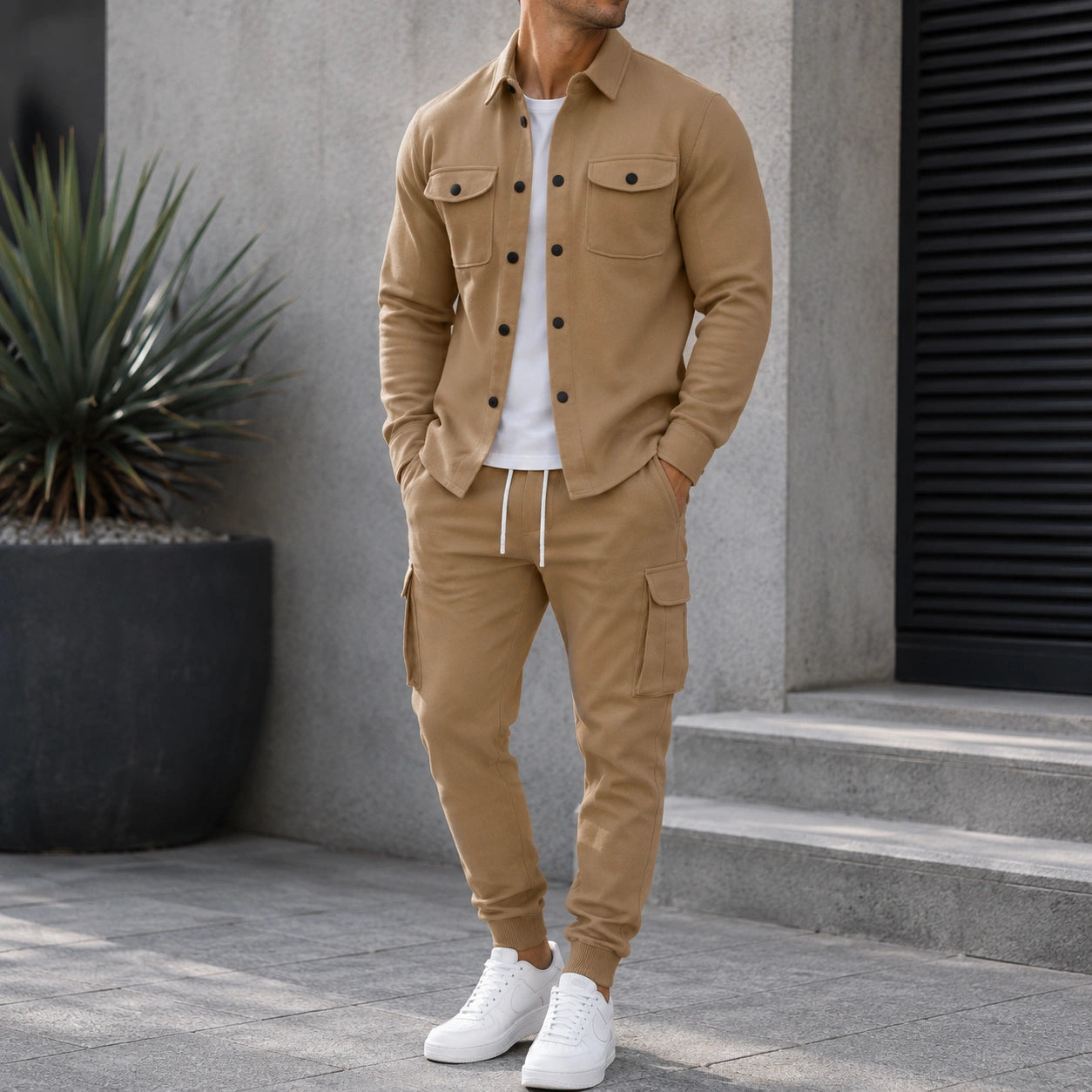 Mivanity Smart Casual Cargo 2-Piece Sets