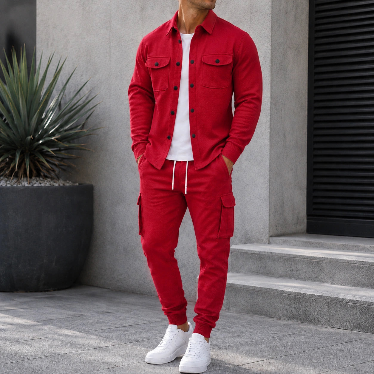 Mivanity Smart Casual Cargo 2-Piece Sets