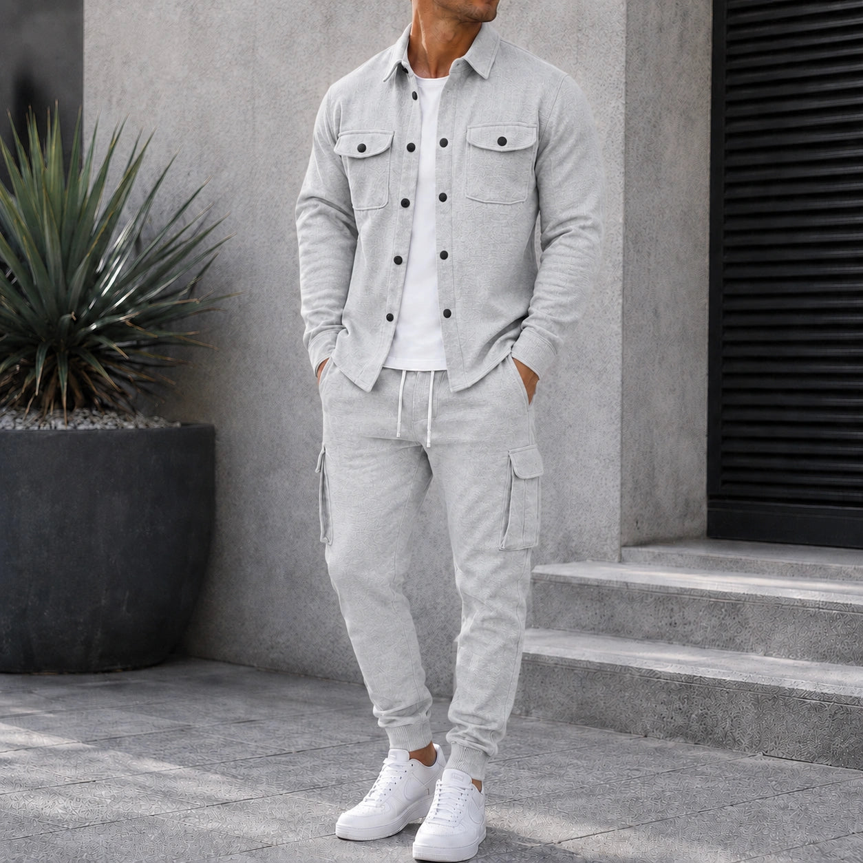 Mivanity Smart Casual Cargo 2-Piece Sets