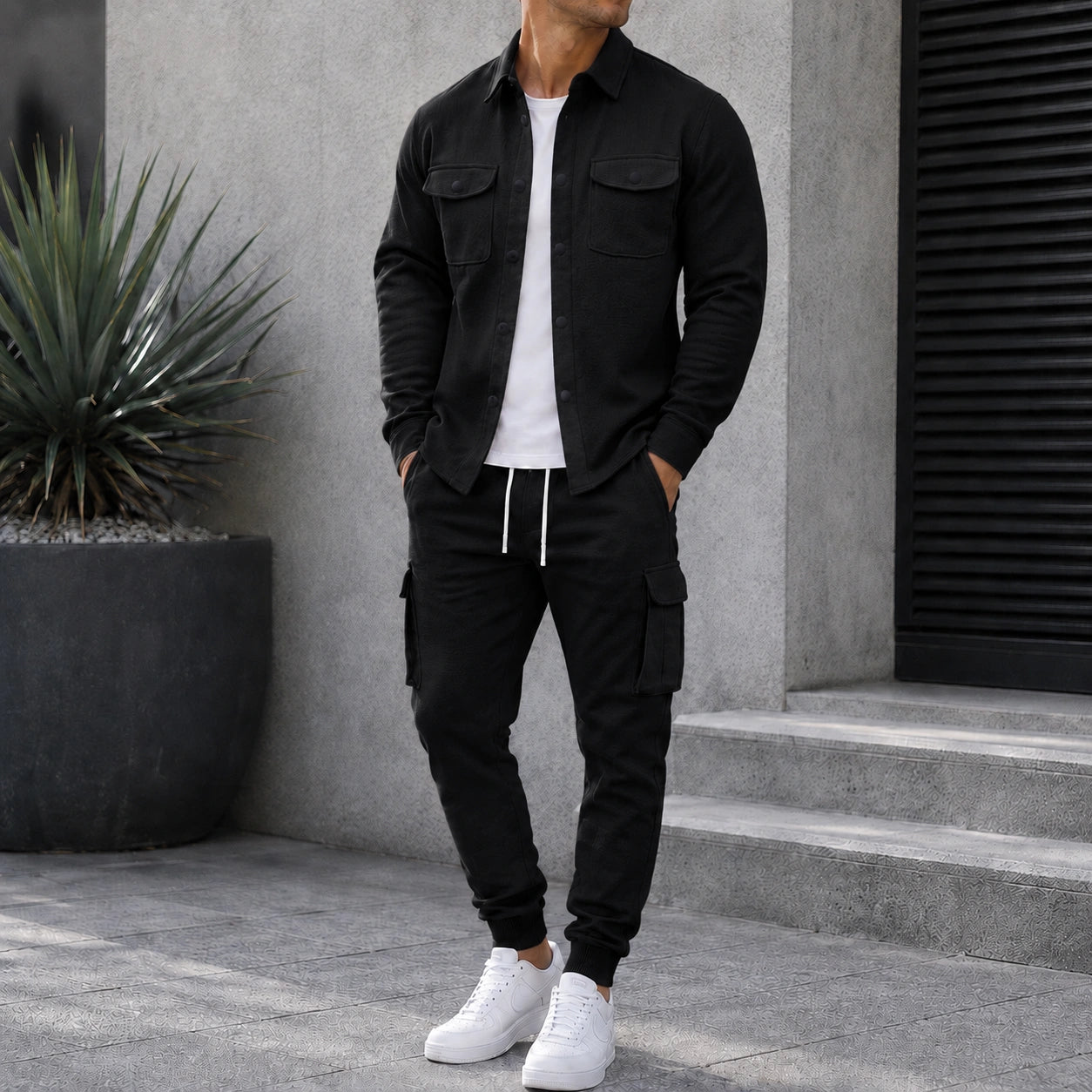 Mivanity Smart Casual Cargo 2-Piece Sets