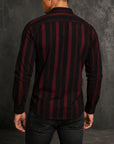 Mivanity Striped Texture Shirts