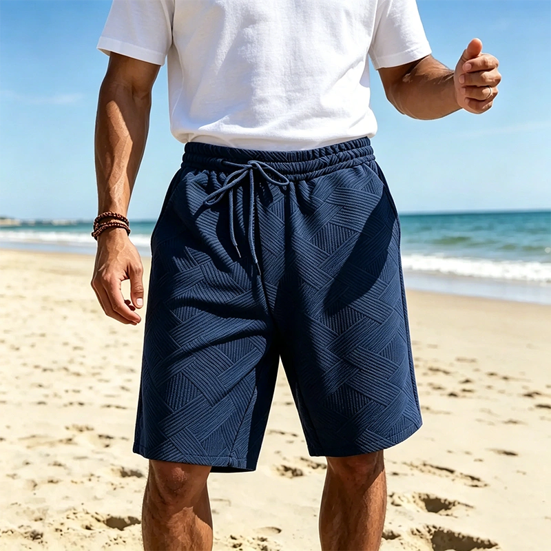 Mivanity Stylish Jacquard Textured Shorts