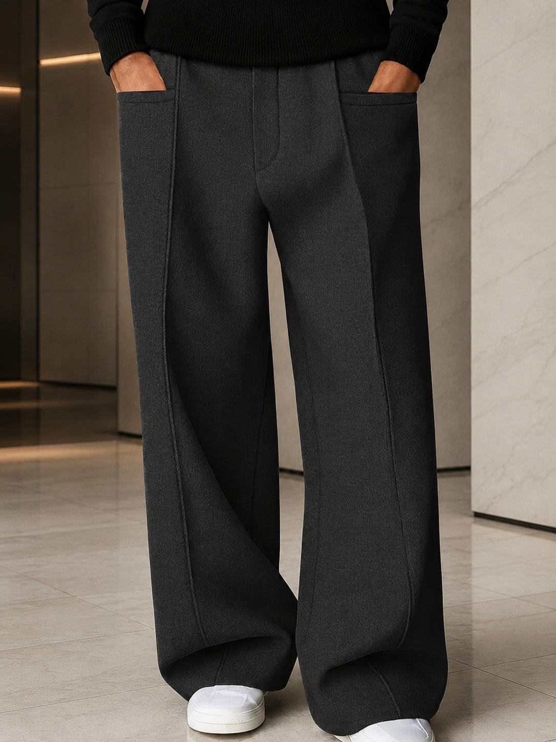 Mivanity Timeless Silhouette Straight Leg Pants
