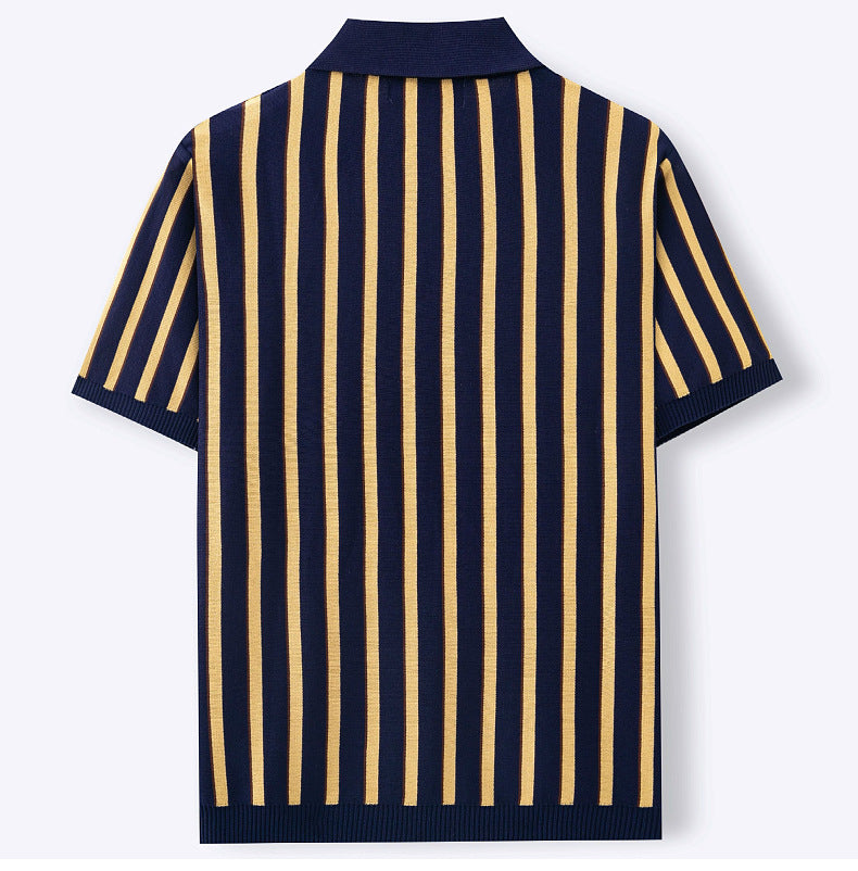 Mivanity Urban Casual Stripe Knit Top